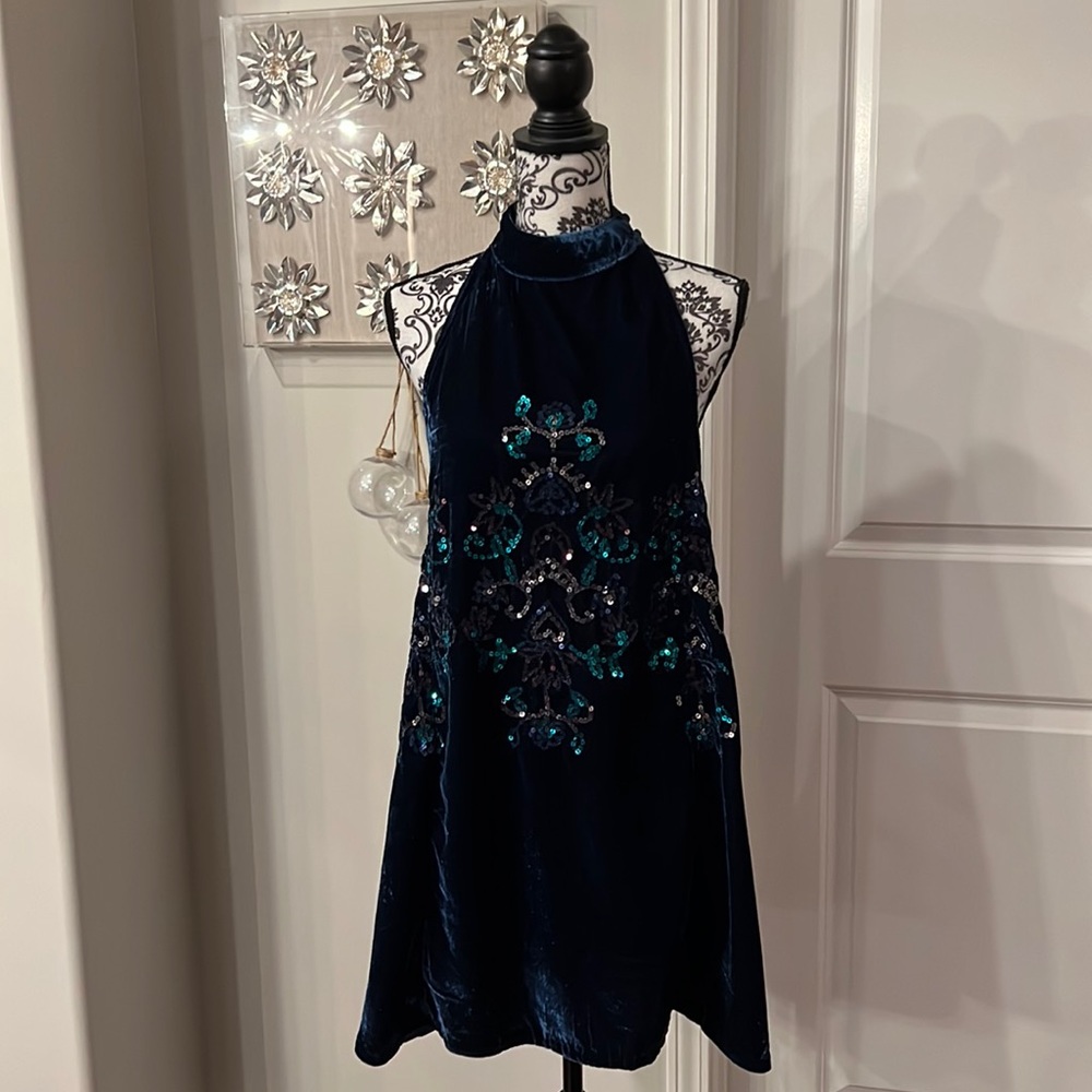 Free People Velvet/ Sequin Swing Dress/Tunic NWT